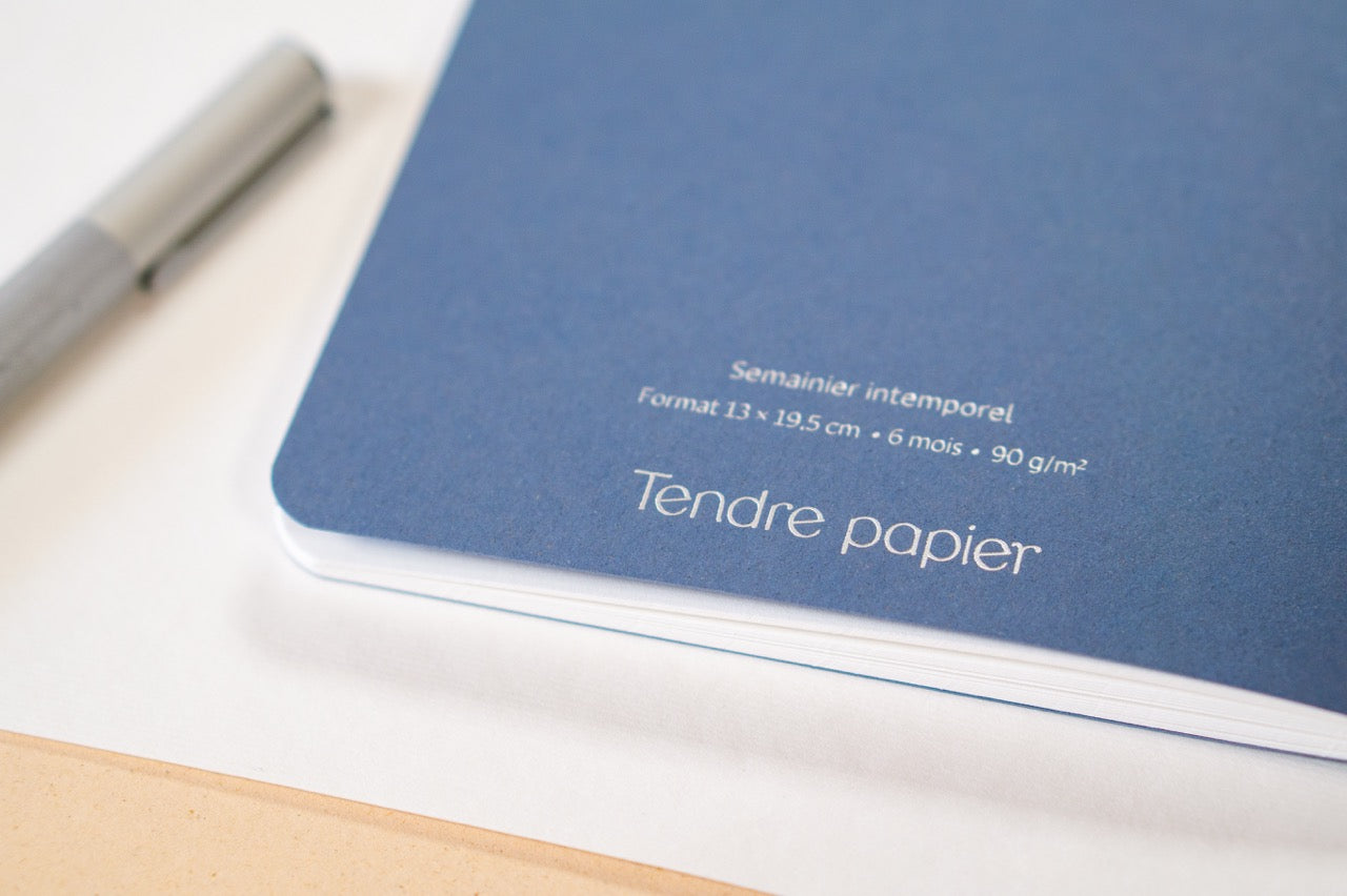 Semainier intemporel - Les essentiels · Reliure Singer & dorure